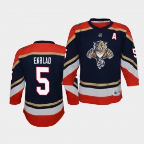 Aaron Ekblad Florida Panthers 2021 Reverse Retro Navy Replica Youth Jersey