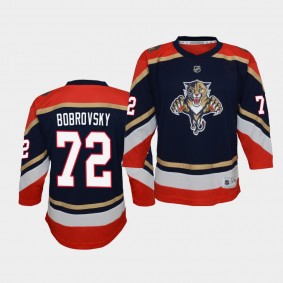 Sergei Bobrovsky Florida Panthers 2021 Reverse Retro Navy Replica Youth Jersey