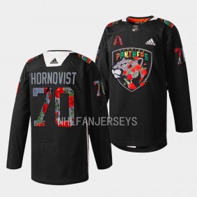 Black History Night Patric Hornqvist Florida Panthers Black #70 Warmup Jersey 2023