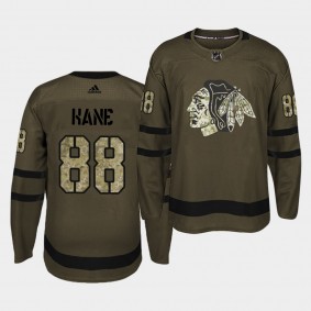 Patrick Kane #88 Blackhawks Military Camo Jersey