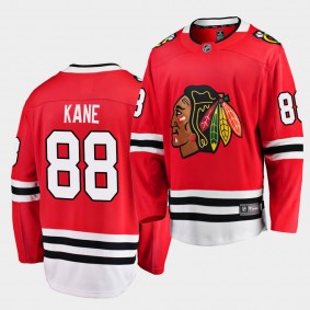 Patrick Kane #88 Blackhawks 2019-20 Home Red Breakaway Player Jersey