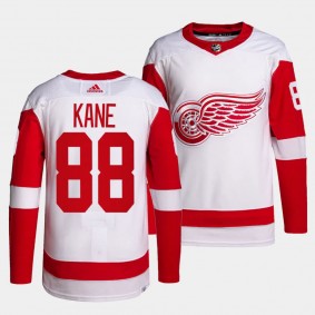 Patrick Kane Detroit Red Wings Away White #88 Authentic Pro Primegreen Jersey Men's