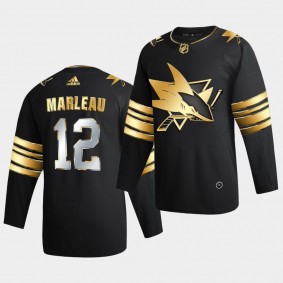 San Jose Sharks Patrick Marleau 2020-21 Golden Edition Limited Authentic Black Jersey