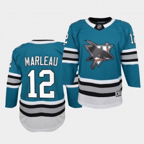 Patrick Marleau Youth Jersey Sharks 30th Anniversary Teal Throwback Premier Jersey