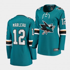 Patrick Marleau San Jose Sharks 2020-21 Home Women Teal Breakaway Player Jersey