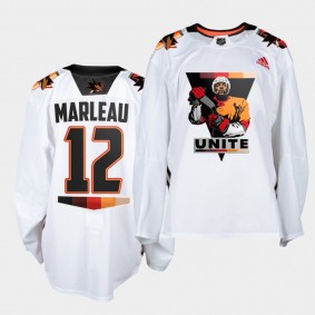 Patrick Marleau San Jose Sharks 2021 Terry Smith Unite White special warmup Men Jersey