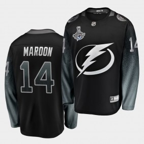 Tampa Bay Lightning Patrick Maroon 2020 Stanley Cup Champions Alternate Black Men Jersey