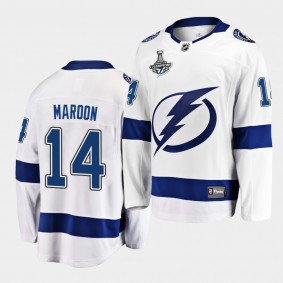 Tampa Bay Lightning Patrick Maroon 2020 Stanley Cup Champions Away White Men Jersey