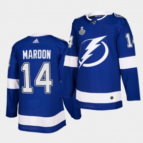 Patrick Maroon #14 Lightning 2021 Stanley Cup Final Blue Authentic Jersey