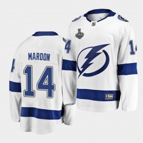 Patrick Maroon #14 Lightning 2021 Stanley Cup Final Away White Jersey