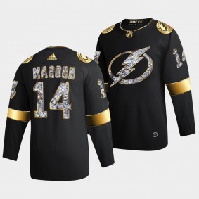 Tampa Bay Lightning Patrick Maroon 2022 Stanley Cup Playoffs #14 Black Jersey Diamond Edition