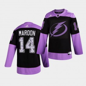 Tampa Bay Lightning Patrick Maroon HockeyFightsCancer Jersey Purple Authentic