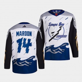 Reverse Retro 2.0 Patrick Maroon Tampa Bay Lightning Authentic Primegreen #14 White Jersey 2022