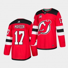 Patrick Maroon #17 Devils Home Men's Jersey