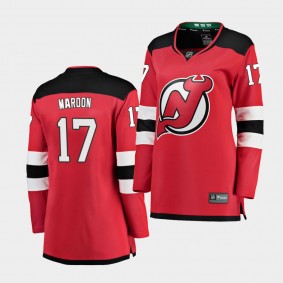 Women's Patrick Maroon Devils #17 Breakaway Player Home Jersey