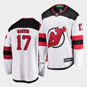 Patrick Maroon #17 Devils Breakaway Away Men's Jersey