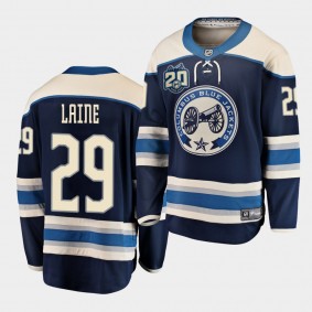 Patrik Laine Columbus Blue Jackets 2020-21 20th Anniversary Men Navy Alternate Jersey