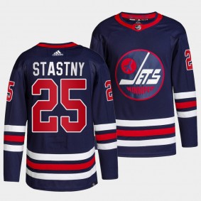 Jets Alternate Paul Stastny #25 Navy Jersey Primegreen Authentic Pro