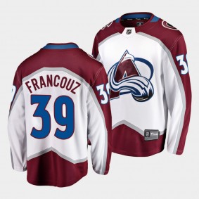 Pavel Francouz Colorado Avalanche 2021-22 Road White Away Men Jersey