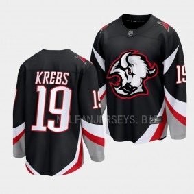 Buffalo Sabres Peyton Krebs Goathead Alternate 2022-23 Black Premier Breakaway Player Jersey Men's