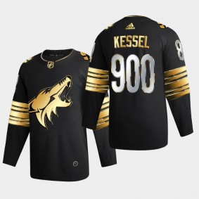 Arizona Coyotes Phil Kessel 900 NHL Points Golden Limited Black Jersey