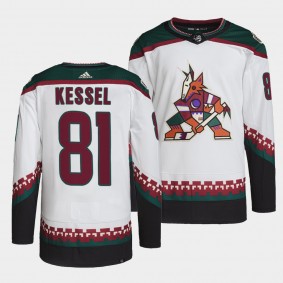 Arizona Coyotes 2022 Away Phil Kessel #81 White Jersey Primegreen Authentic Pro