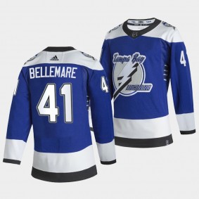 Pierre-Edouard Bellemare #41 Lightning 2021 Reverse Retro Special Edition Blue Jersey