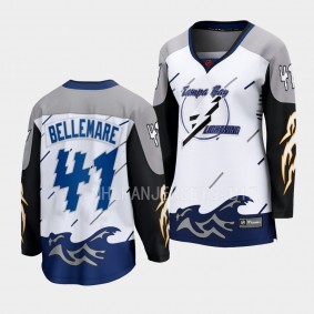 Pierre-Edouard Bellemare Tampa Bay Lightning 2022 Special Edition 2.0 Women Breakaway 41 Jersey Retro