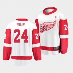 Pius Suter Detroit Red Wings 2021 Away White Player Men Jersey