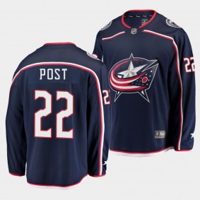 Post Malone Columbus Blue Jackets Home Navy Jersey Men's