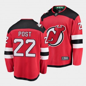 Post Malone New Jersey Devils Home Red Jersey Men's