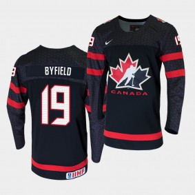 Quinton Byfield 2019 Hlinka Gretzky Cup Black Jersey