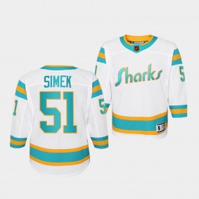 Radim Simek San Jose Sharks Youth Jersey 2022 Special Edition 2.0 White Replica Jersey