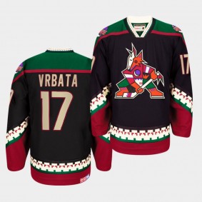 Radim Vrbata #17 Arizona Coyotes Heritage Black Vintage Jersey