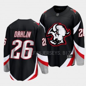 Rasmus Dahlin Buffalo Sabres 2022-23 Goathead Alternate Black Premier Jersey Men's