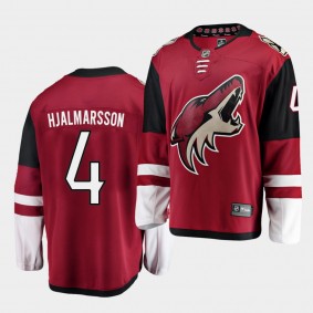 Niklas Hjalmarsson #4 Coyotes Home Breakaway Men's Jersey