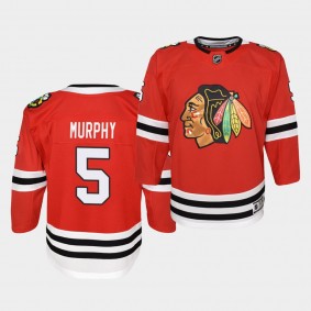 Connor Murphy #5 Blackhawks Home 2019-20 Premier Youth Jersey