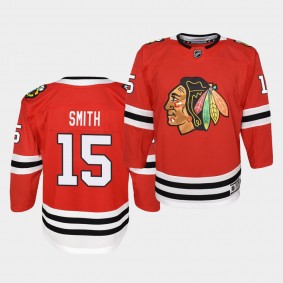 Zack Smith #15 Blackhawks Home 2019-20 Premier Youth Jersey