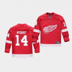 Youth Jersey Gustav Nyquist #14 Detroit Red Wings Replica Player Home Red Wings