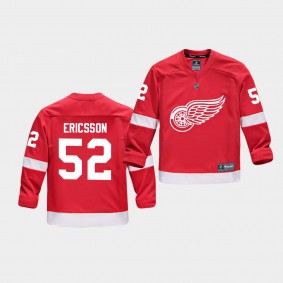 Youth Jersey Jonathan Ericsson #52 Detroit Red Wings Replica Player Home Red Wings