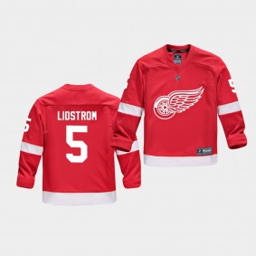 Youth Jersey Nicklas Lidstrom #5 Detroit Red Wings Replica Player Home Red Wings