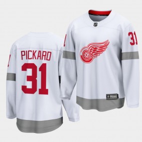 Calvin Pickard Detroit Red Wings 2021 Special Edition White Reverse Retro Breakaway Jersey