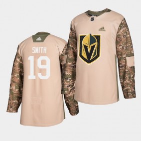 Reilly Smith Golden Knights #19 Practice Veterans Day Jersey