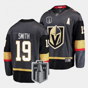 2023 Stanley Cup Final Reilly Smith Jersey Vegas Golden Knights Black #19 Alternate Men's