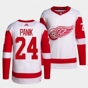 Richard Panik Red Wings Away White Jersey #24 Primegreen Authentic Pro