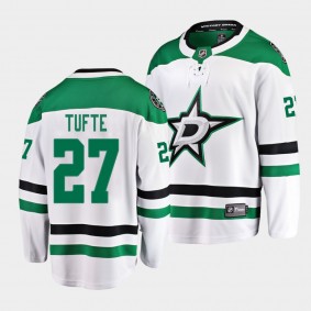 Riley Tufte Dallas Stars 2021-22 Away White player Jersey Men