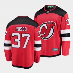 Robbie Russo New Jersey Devils 2021 Home Men Red Player Jersey