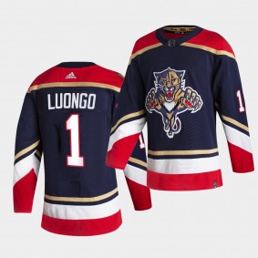 Florida Panthers 2021 Reverse Retro Roberto Luongo Navy Authentic Jersey