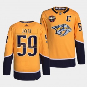 Roman Josi #59 Predators Competition Patch Gold Jersey 2022 NHL All-Star Skills