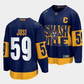 Roman Josi Nashville Predators 2022 Stadium Series Navy Fanatics Jersey